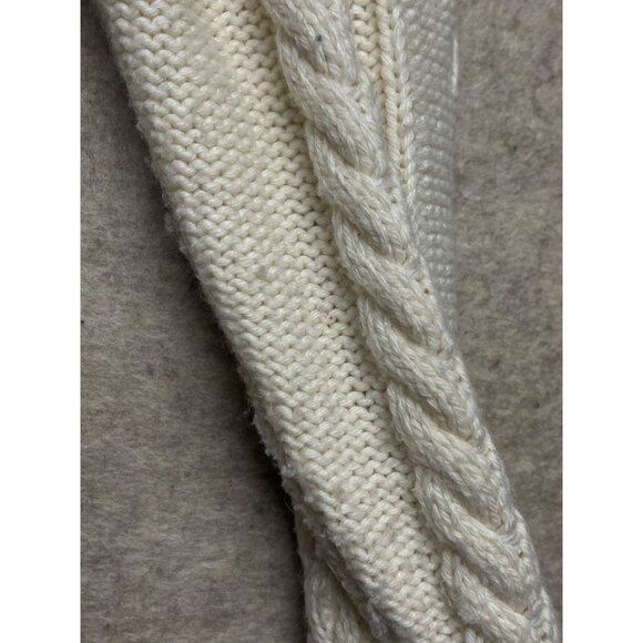 Old Navy Wool Blend Cable Knit Long Sleeve Fisherman Pullover Sweater Size XL - Picture 8 of 10
